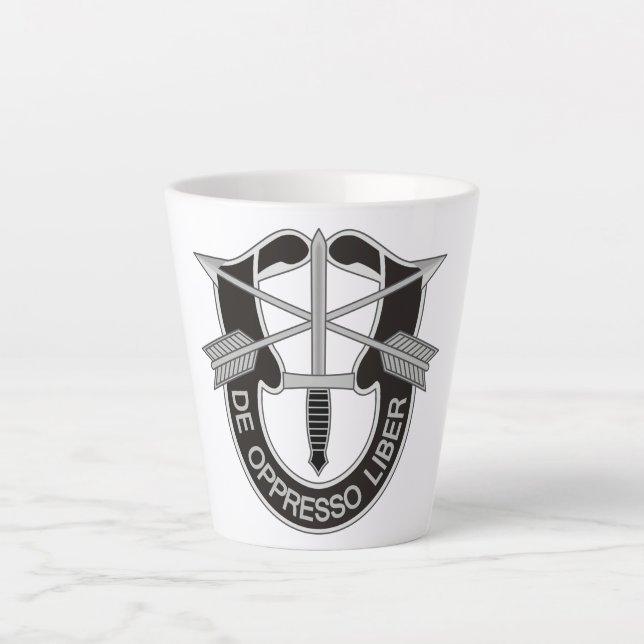 Special Forces SF De Oppresso Liber Latte Mug (Front)