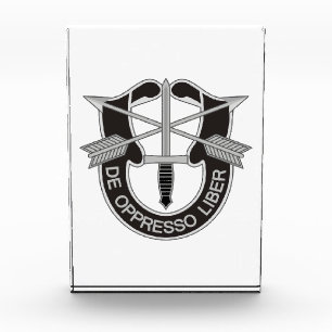 Special Forces SF De Oppresso Liber Photo Block