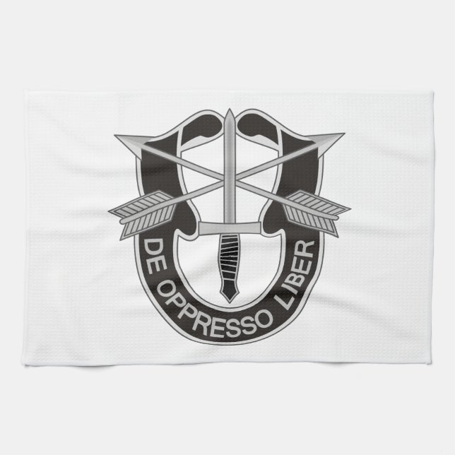 Special Forces SF De Oppresso Liber Tea Towel (Horizontal)