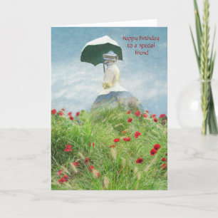 Special Friend An Iconic Parasol  Birthday Card