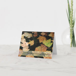 Special friend & her Family Thanksgiving Card