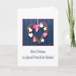 Special Friend & her Husband Merry Christmas card