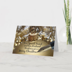 Special Friend & his Husband Merry Christmas card