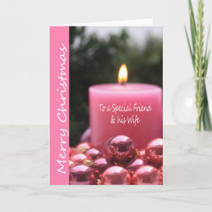 Special Friend & his Wife Merry Christmas card