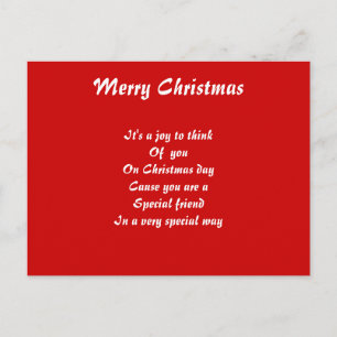 Special friend postcards