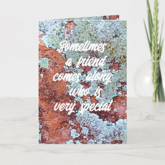 Special Friend Who is a Rock Nature Card
