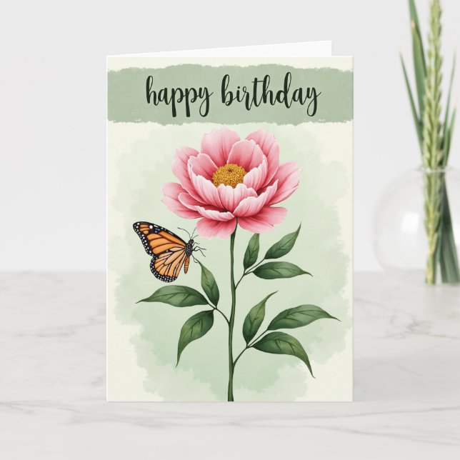 Special Fuchsia Flower Card (Front)