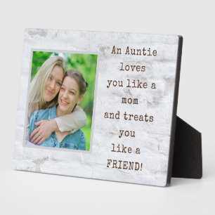 Special Gift! AUNT Photo Plaque with Easel