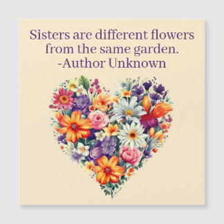 Special gift for sister magnetic card