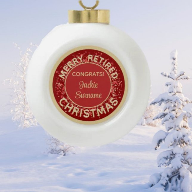 Special Gift! Merry Retired Christmas ornament (Creator Uploaded)