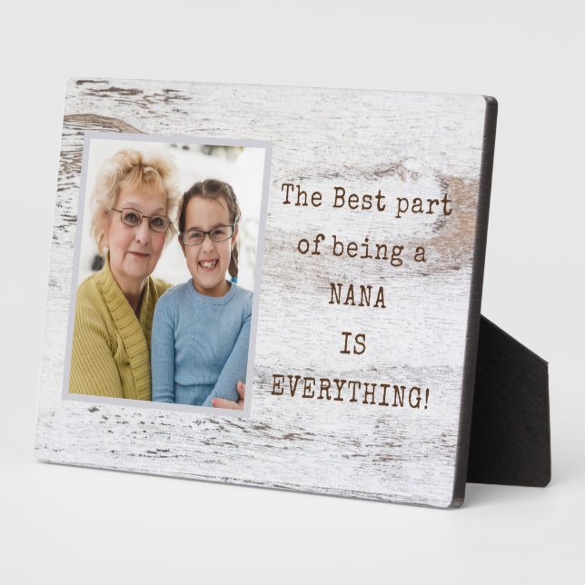 Special Gift! NANA Photo Plaque with Easel (Side)