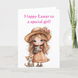 SPECIAL GIRL EASTER CARD
