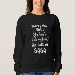 Special Grandma Grandmother This Girl Calls Me Gag Sweatshirt