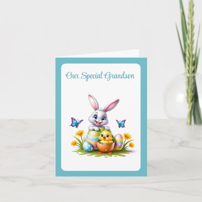 Special Grandson Easter Card (Front)