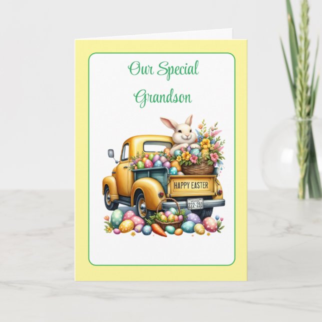 Special Grandson   Holiday Card (Front)