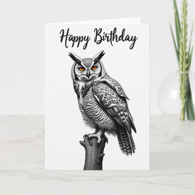 Special Grayscale Birthday Card (Front)