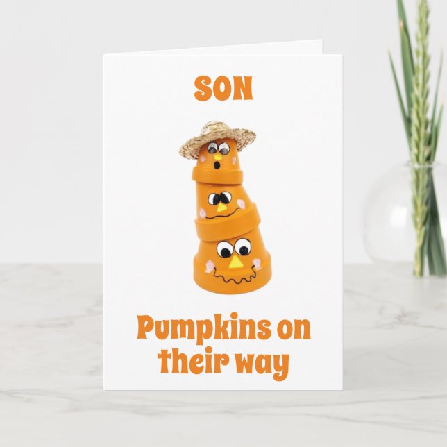 **SPECIAL HALLOWEEN** FOR ***OUR SON*** CARD (Front)