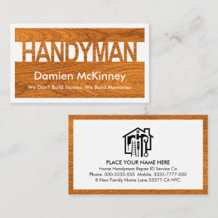 Special Handyman Repairs Border Frame Business Card