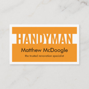 Special Handyman Repairs Border Frame Business Card