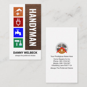 Special Handyman Tools Timber Layer Business Card