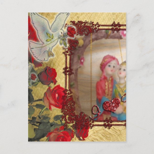 special Happy Valentine lovers to be Holiday Postcard (Front)