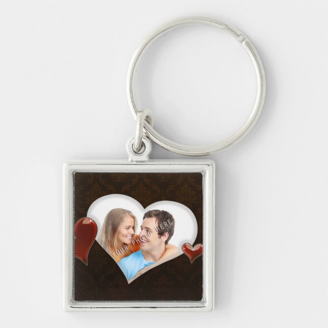 Special Hearts Photo Template Keychain (Front)