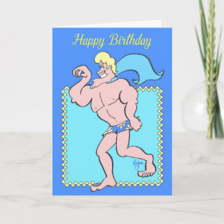 SPECIAL HUNK Birthday Card