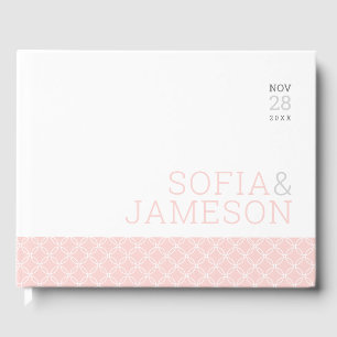 SPECIAL KEEPSAKE simple modern type blush pink Guest Book