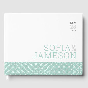 SPECIAL KEEPSAKE simple modern type pastel mint Guest Book