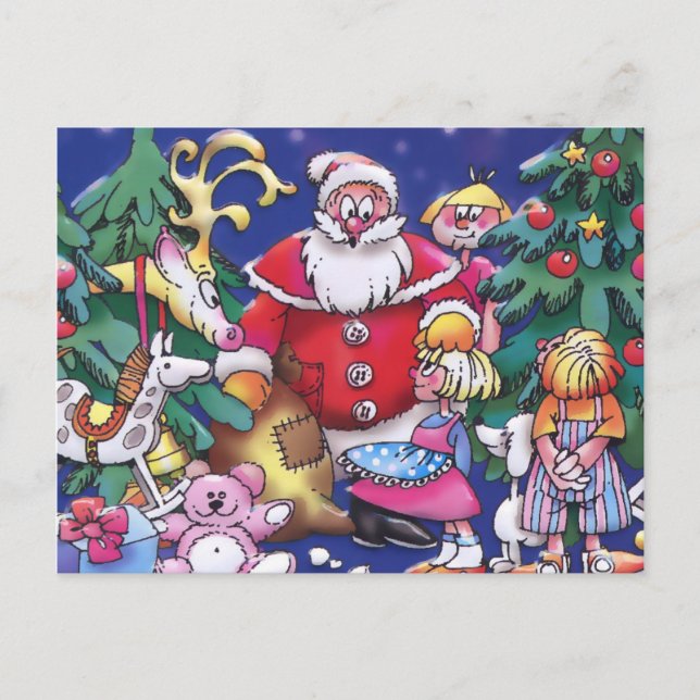 Special Kids Christmas Holiday Postcard (Front)