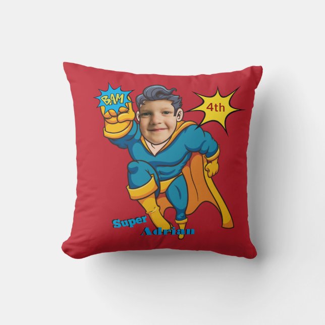 Special Kids 🌟 Greatest Superhero Comic Kid's Cushion (Front)