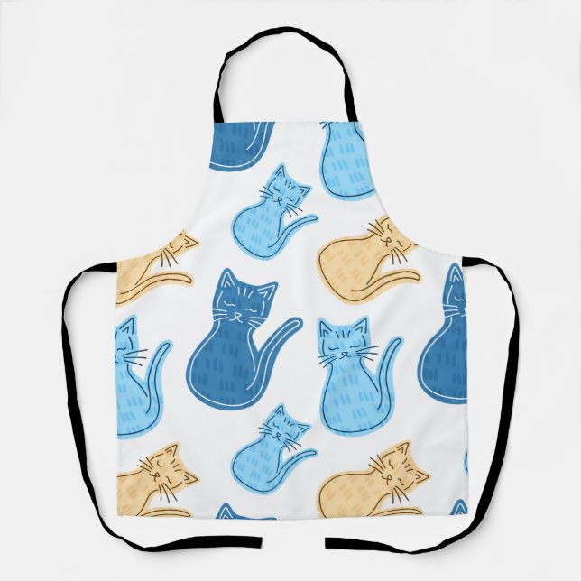 Special Kitchen Chef Aprons Cat Design (Front)