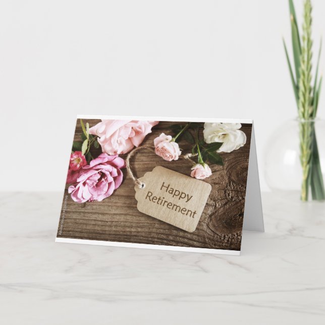 "SPECIAL LADY RETIRES" CARD (Front)