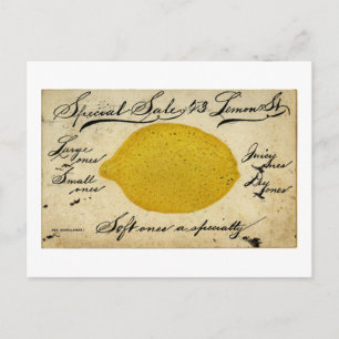 Special Lemons -1897 Postcard