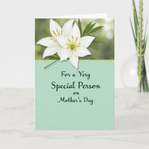 Special Mothers Day Linen Card