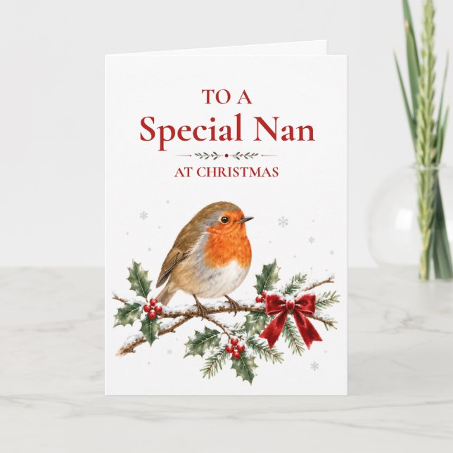 Special Nan Christmas Card (Front)