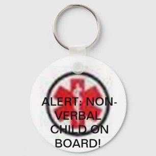 SPECIAL NEEDS CHILD ON BOARD KEYCHAIN! KEY RING