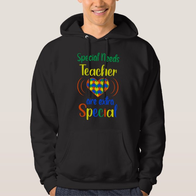 Special Needs Teacher Autism Awareness Hoodie (Front)