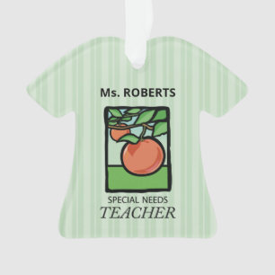 Special Needs Teacher Thank You, Apple Ornament