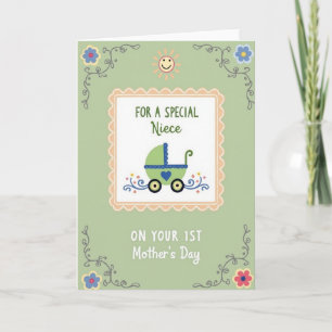 Special Niece Mothers Day Art Card