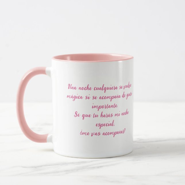Special night minimalist memory mug (Left)