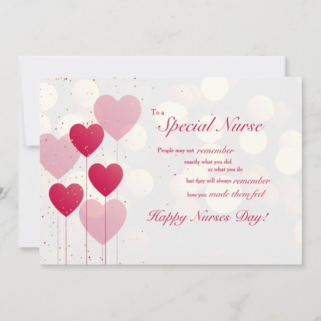 Special Nurse Appreciation Card (Front)