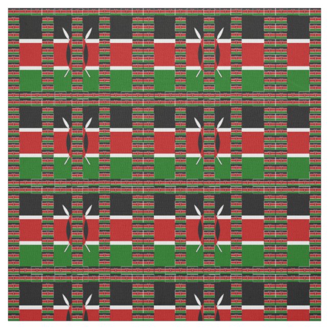 Special Occasion Black Red Green Kenya Fabric (Swatch)
