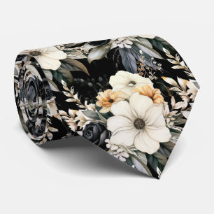 Special Occasion Floral Neck Tie   Modern & Formal