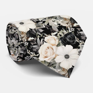 Special Occasion Floral Neck Tie Modern & Formal
