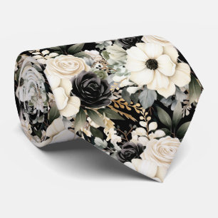 Special Occasion Floral Neck Tie Modern & Formal