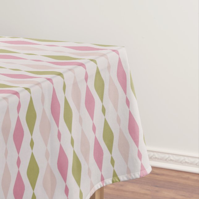 Special Occasion Party Pinks Green  Tablecloth (In Situ)
