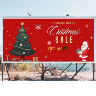 Special Offer Christmas Sale X% Off Large Banner
