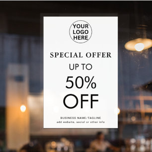 Special Offer l Black & White Final Sale Discount Poster
