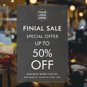 Special Offer l Discount Final Sale Logo & Text Poster